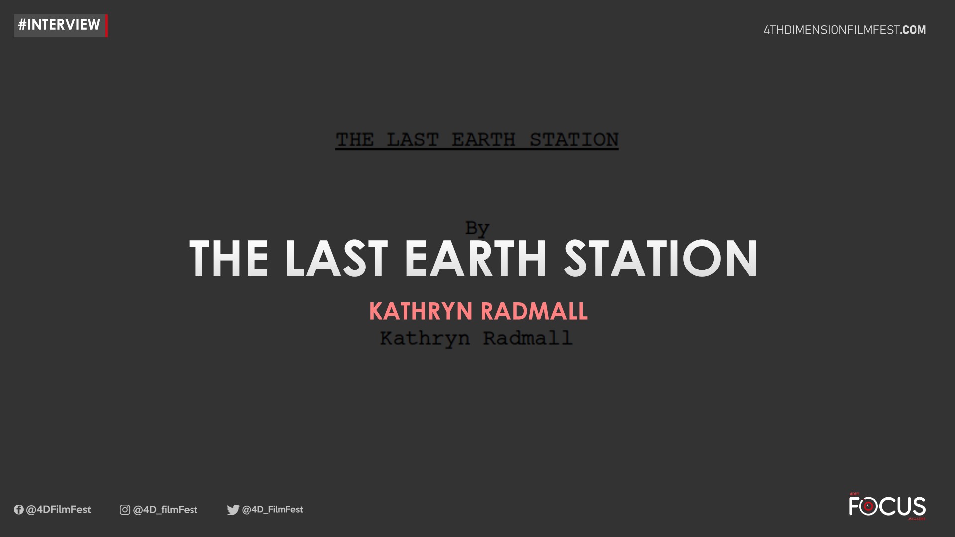 Interview | The Last Earth Station – Kathryn Radmall